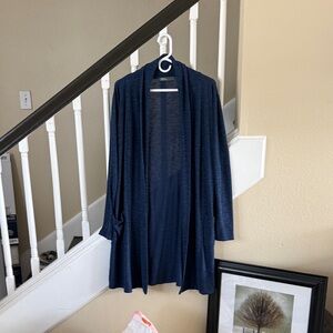 89th & Madison Deep Blue Knit Cardigan